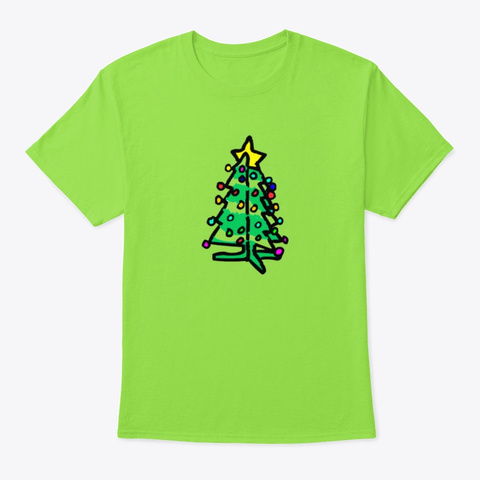 Ugly Christmas Pine   Holiday Lime T-Shirt Front