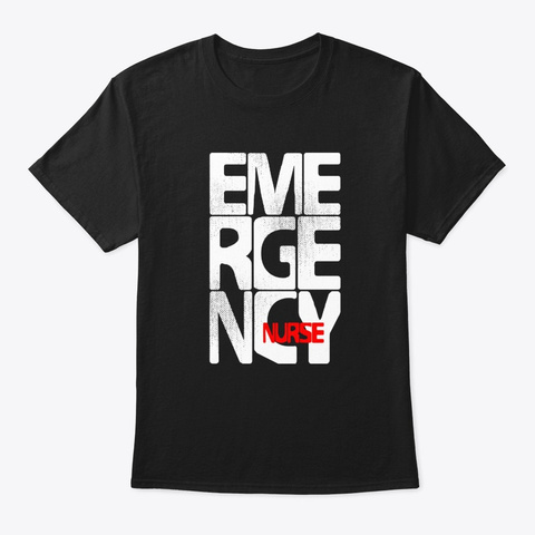 Care Giver Rn Emergency Nurse Graduation Black T-Shirt Front