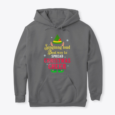 The Best Way To Spread Christmas Cheer Dark Heather Kaos Front