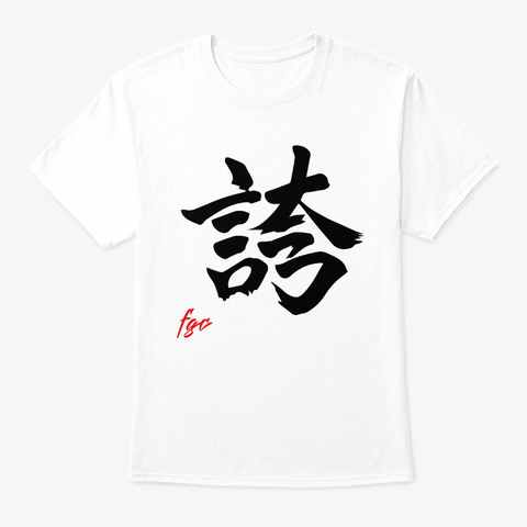Kanji   Fgc Proud White T-Shirt Front