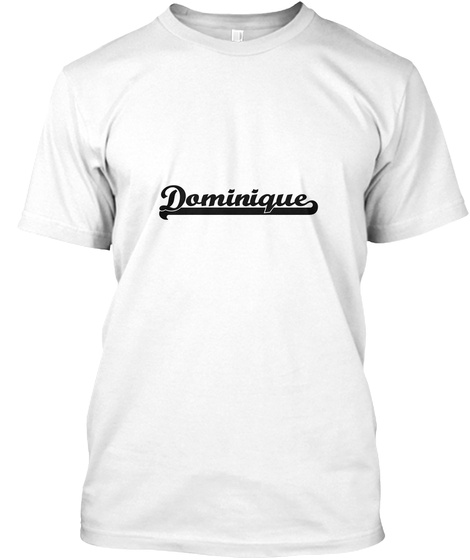 Dominique White T-Shirt Front