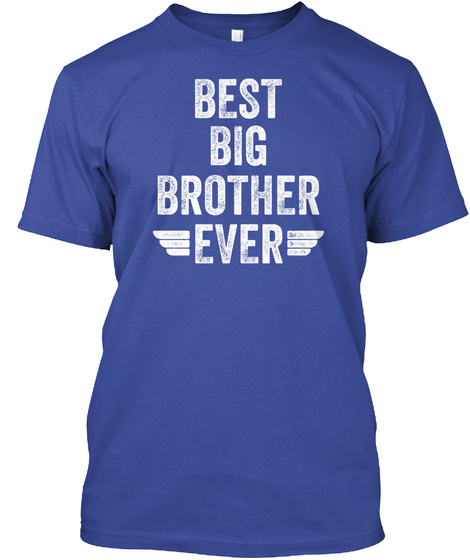 Best Big Brother Ever Deep Royal T-Shirt Front