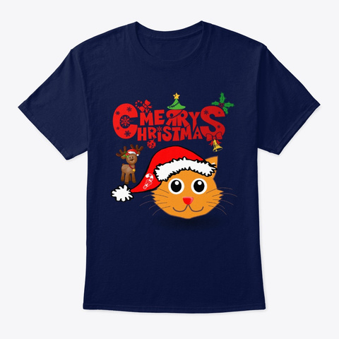 Christmas T Shirt  Navy T-Shirt Front