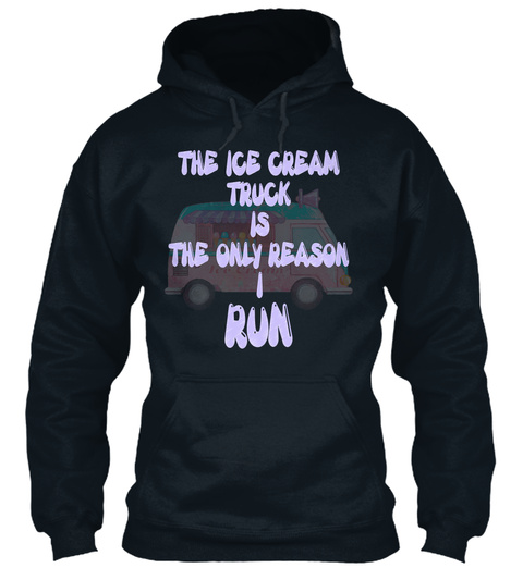 Ice Cream Truck French Navy T-Shirt Front