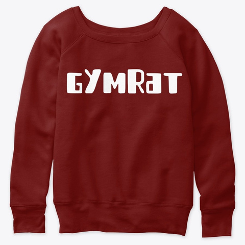 Gym Rat Dark Red Triblend T-Shirt Front