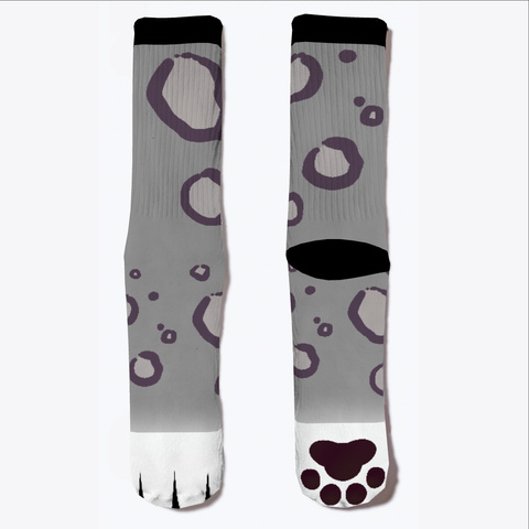 Snow Leopard Paw Pad Socks Standard áo T-Shirt Front