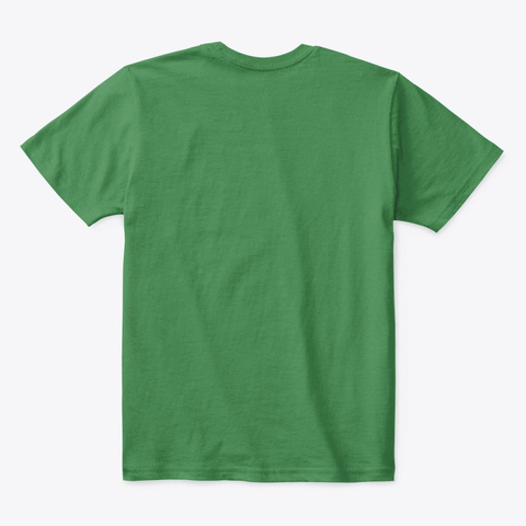 B4 Heart Kelly Green  T-Shirt Back