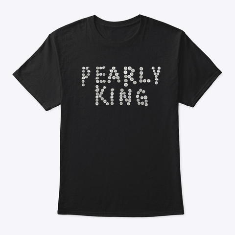 Pearly King, London, Cockney, Uk Black T-Shirt Front