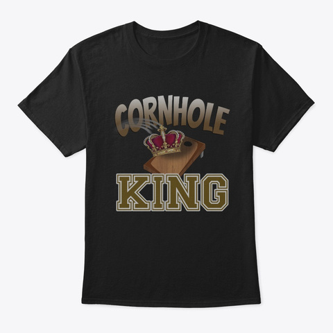 Cornhole Game Backyard Tailgate Black Camiseta Front